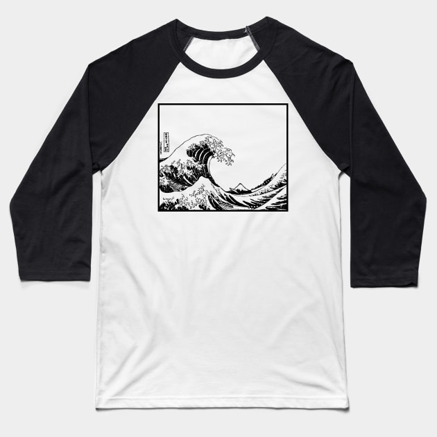 Waves Baseball T-Shirt by Vintage Dream